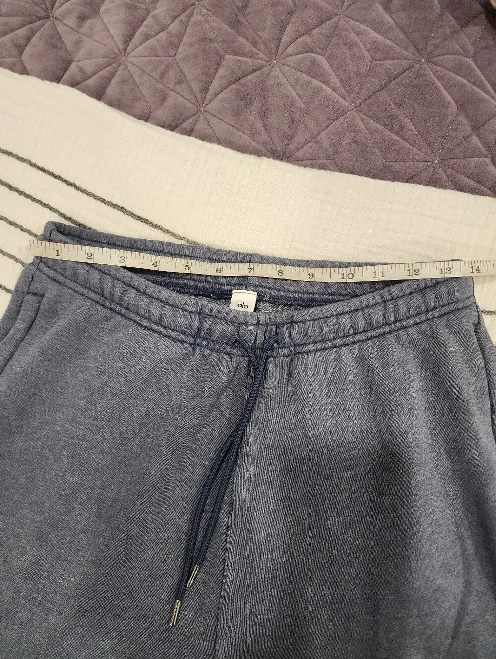 Alo Yoga Chill Sweatpants Vintage Bluestone Blue Joggers Small S Unisex